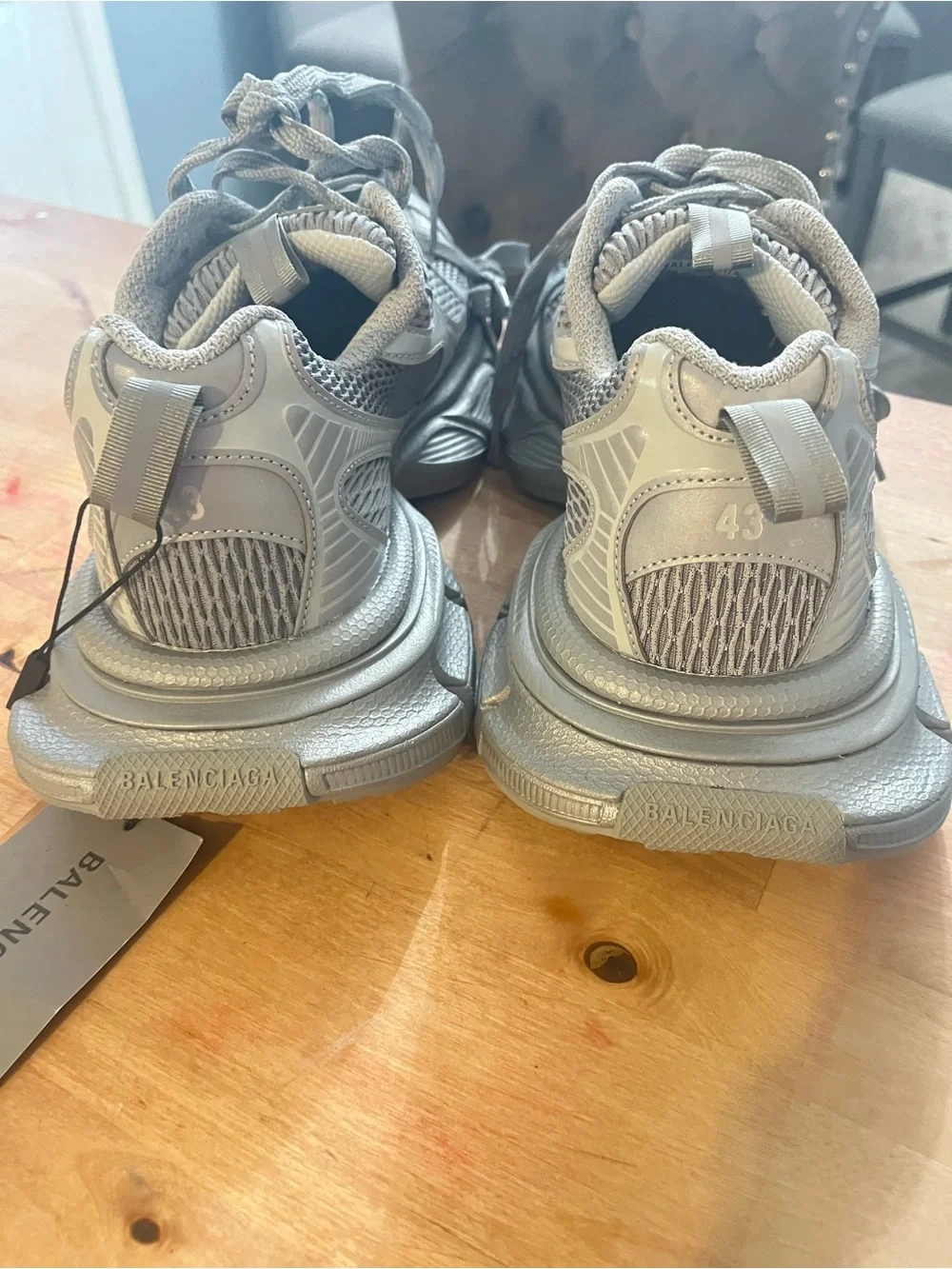 Reflective Silver Balenciaga 3xl Men's Sneakers